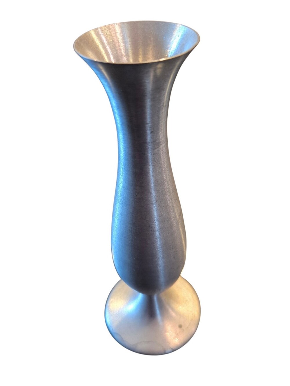 Vintage Leonard Genuine Pewter Bud Vase Weighted - Leonard From Bolivia